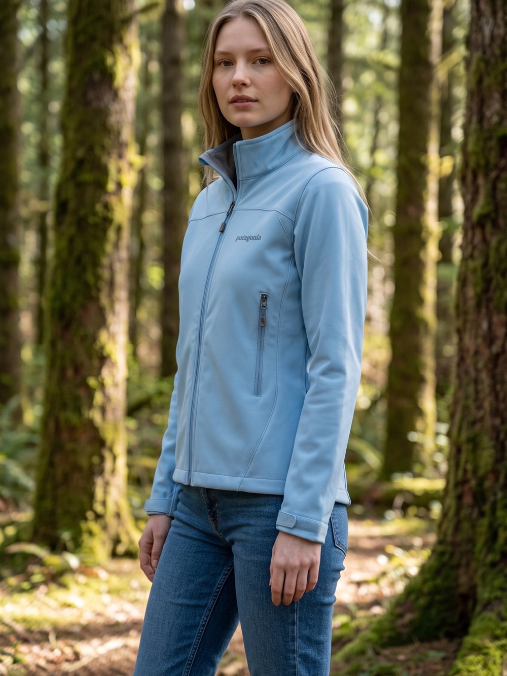 Patagonia Women’s Sky Blue Utility Softshell Jacket
